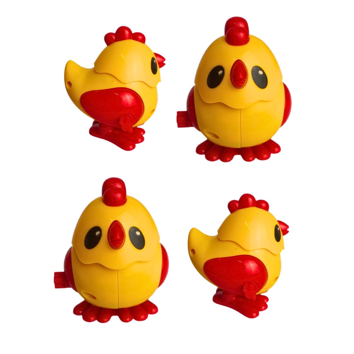 Kit 4 Galinhas Bichos Divertido Movido A Corda - Ark Toys Kit 4 Galinhas Bichos Divertido Movido A Corda - Ark Toys